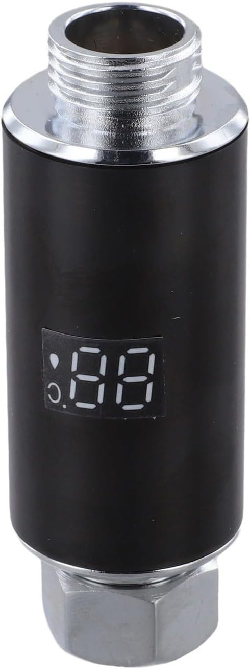 Shophubio LED Shower Head with Temperature Display, Real-Time LED Screen, Hydroelectric Powered No Batteries, Safe Baby