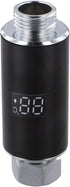 Shophubio LED Shower Head with Temperature Display, Real-Time LED Screen, Hydroelectric Powered No Batteries, Safe Baby