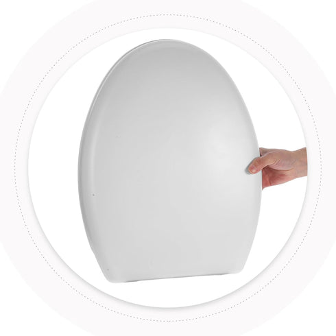 SOPOTUTU Thickened Toilet Seat Cover for Adults and Easy to Clean Bathroom Lid Fits Standard Toilets with Robust