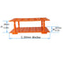 50-Holes Centrifuge Tube Rack - Detachable Lab Test Tube Holder Rack for 10ml/15ml/50ml(2 Racks Orange)