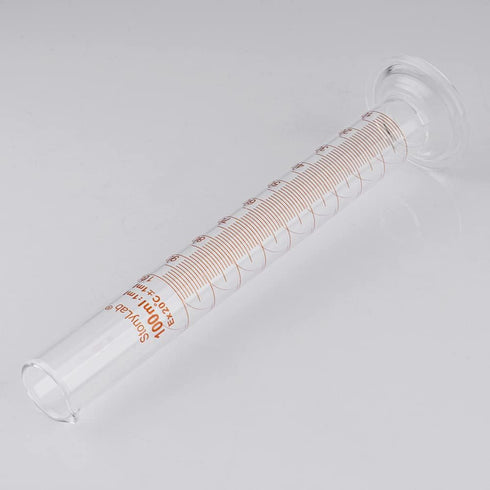 StonyLab 2-Pack 100ml Borosilicate Glass Graduated Measuring Cylinder