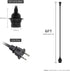 6 E26/E27 IP44 FIRMERST FT Hanging Lantern Pendant Light Cord with Socket, Waterproof, Ideal for Indoor/Outdoor Use