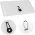 Oak-Pine 13 Pocket Accordion File Organizer, Plastic Check Bill Expanding Document Folder (White Translucent)