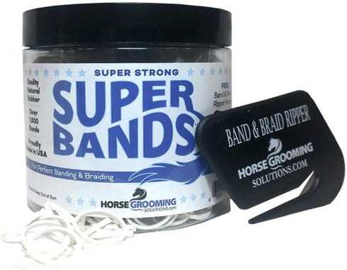 Healthy Haircare Product-Super Bands, Black, 1/4 Pound