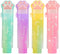 Retractable Pencil Eraser, Cute Gradient Jelly Eraser, 4Pcs Suitable for School Home Office Supplies