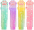 Retractable Pencil Eraser, Cute Gradient Jelly Eraser, 4Pcs Suitable for School Home Office Supplies