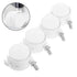 4pcs 1.5-inch White Threaded Stem Caster Wheels with Brake, Locking Furniture Casters for Office Chairs, Rolling Cart