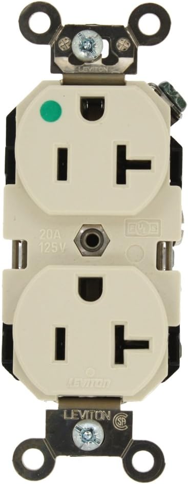 Leviton 8300-T LA REC DUP HG 2PO 3WI 20A125V