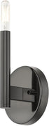51171-46, Livex Lighting, Copenhagen, Single ADA Sconce, Black Chrome