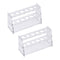 uxcell Acrylic Test Tube Holder Rack, 6 Wells for 10ml Centrifuge Tubes, Clear, 2 Pcs