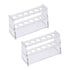 uxcell Acrylic Test Tube Holder Rack, 6 Wells for 10ml Centrifuge Tubes, Clear, 2 Pcs
