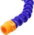 Pack of 10 Round Nozzle 1/4PT Flexible Oil Coolant Pipe Hose, Blue Orange