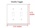 Yuatuwaw Switch Plate Double Toggle - Quinoa Grain Seed Food Healthy Vegetarian