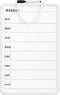 MaxGear Weekly Calendar White Board for Wall, 11"x 17" Double-Sided Magnetic Dry Erase Board with Marker