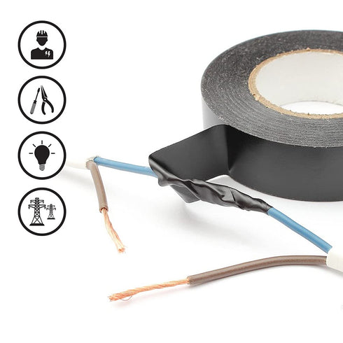 Viaky 6 Pack Electrical Tape, 0.6" x 49.2", High End Industrial Grade, Rated to 176 Degrees & 600 Volts