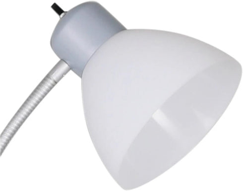 TnLoji 72.2" 3-Way 100W/60W Bulb White Modern Combo Floor Lamp with Adjustable Gooseneck Reading Lamp - Rotary Switch