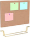 TOYANDONA Cork Board Bulletin Board with Metal Stand, Wooden Pin Notice Message Board for Home Office Desktop Memo