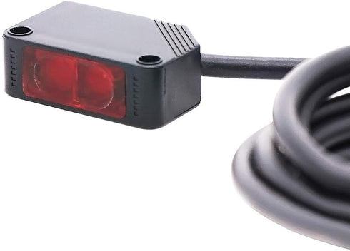 Twidec 0-2M Adjustable Indoor Wall Mounted Photoelectric Beam Sensor NPN Switchable with Reflector Panel