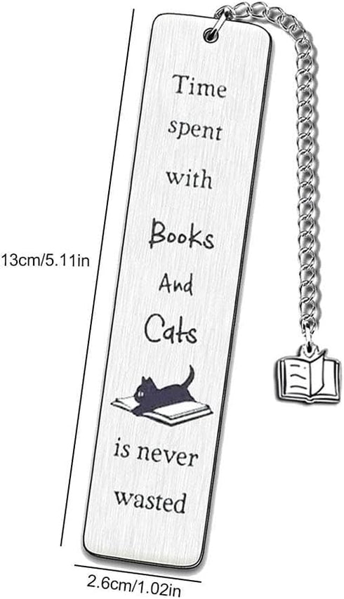 Funny Cat Bookmark, Cat Lovers Gifts for Women, Cute Bookmarks for Book Lovers
