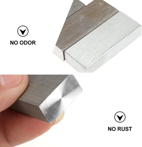 Set 11X6.5X3.2 Inches ULTECHNOVO Cuboid Group Density Experiment Blocks with Aluminum Iron Plastic Blocks for Physics