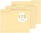 PANDRI 170 Pack File Folder, 1/3 Cut Tab, Letter Size, Manila Filing Folder for Office School Business