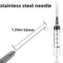 100 Pack 5ml 22Ga Plastic Syringe - Disposable Individually Wrapped for Scientific Labs and Industrial Use