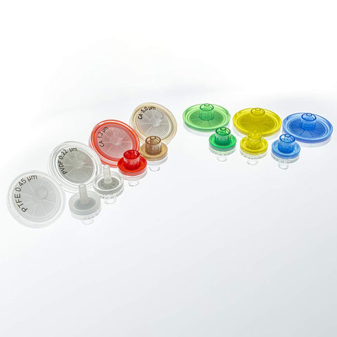 GVS Filter Technology Syringe Filter, ABLUO, 25mm, PTFE HP Membrane, 0.45µm, PP Housing, 10/pk