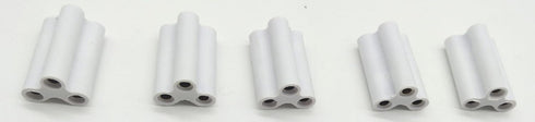 T5 T8 LED Lamp 3Pin Connector, Double End 3Pin Female Adapter for Integrated Tube Lamp Holder