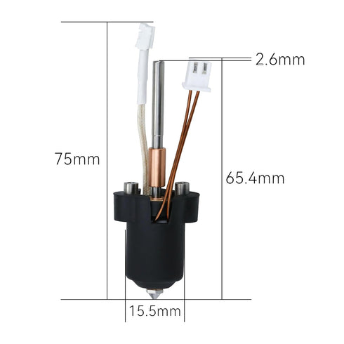 K1 K1c Ceramic Hotend Kit Unicorn Quick Swap Nozzle for K1 Max K1C 3D Printer, Upgrade All Metal Integrated Extruder