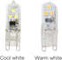 G9 Bulb Dimmable 1W(10W 6000K Sconces,6LED 2835SMD,10 Pack LED Light Halogen Equivalent) Cool White LED Corn Lights