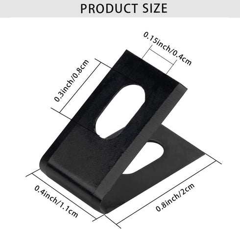 40 Packs Black Matt PVC Floor Vinyl Welding Grooving U V Blade - Stainless Steel Slotted Blade Hardware Tool
