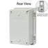 ABS Plastic Dustproof Waterproof IP65 Junction Box, Hinged Shell Electrical Project Enclosure with Clear Cover
