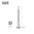 10 Pack 1/4" x 2" Hex Lag Bolts for Woodworking, 304 Stainless Steel Partial Thread Hexagon Head Screws