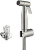 ZLOCYIVHE Handheld Toilet Bidet Sprayer, Wall Mounted Stainless Steel Brushed Bidet Faucet, Bathroom