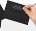 LUXPaper A7 Invitation Envelopes, Black Linen, 5 1/4" x 7 1/4", 80lb Text, 250 Qty, Peel & Press