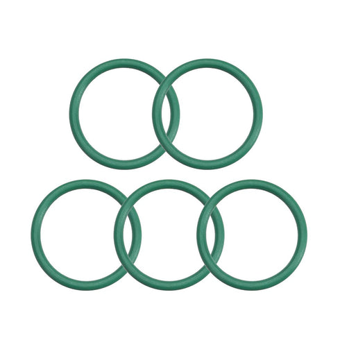 uxcell Fluorine Rubber O-Rings, 17mm OD 14mm ID 1.5mm Width FKM Seal Gasket for Plumbing, Green, Pack of 5