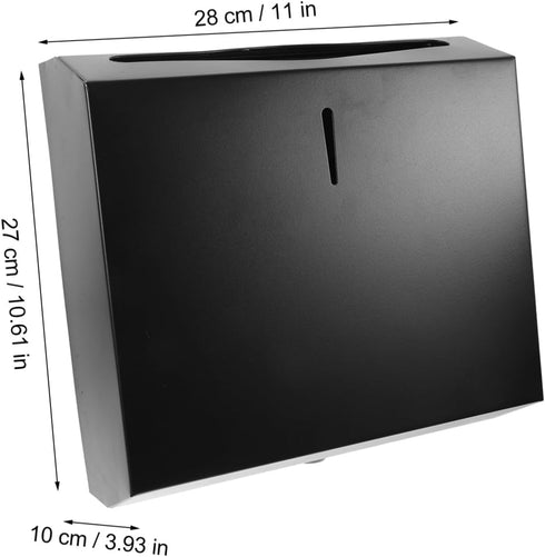 Lurrose Stainless Steel Bathroom Tissue Holder with Strong Adhesive No-Nail Mount Hand Towel Dispenser for Home Hotel
