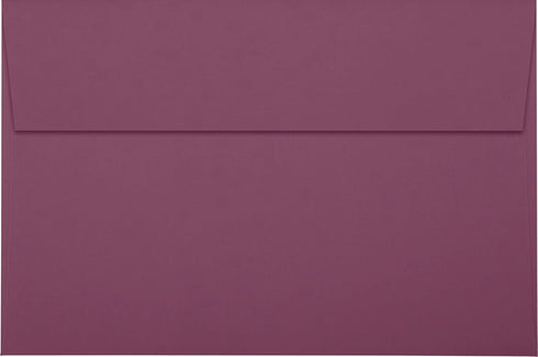 LUXPaper A9 Invitation Envelopes | Peel & Press | 5 3/4" x 8 3/4" | Vintage Plum | 80lb. Text | 50 Qty