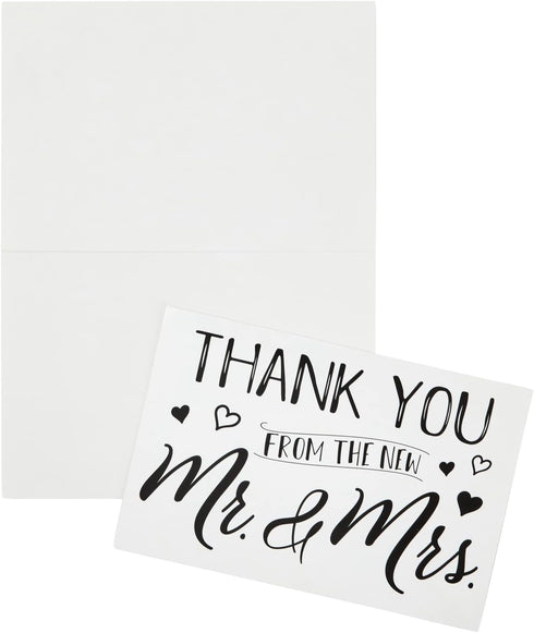 Sustainable Greetings 250gsm Pack 120, 4 6 Wedding Gratitude Cards - Bulk Thank You Cards for Wedding & Bridal Shower