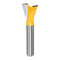 HARFINGTON Dovetail Router Bits 1/2" Diameter 1/4" Shank Tungsten Carbide 14 Degree