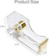 Multibey Clear Acrylic Gold Desktop Adhesive Tape Dispenser Cutter with Tape, Office School Gift Idea