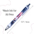 YJ PREMIUMS 6PC American Flag Pens, Eagle Black and White Striped Ink Pen for 4th USA Themed Gifts for Military Veterans