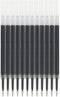 Gel Ink Pen Refills, 12 Count, Retractable Click Black Ink, 0.5mm Needle Fine Point Smooth Writing