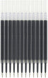 Gel Ink Pen Refills, 12 Count, Retractable Click Black Ink, 0.5mm Needle Fine Point Smooth Writing