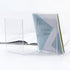 luzen 2Pcs Acrylic Bookends Desktop Storage Bookshelf Book Holder Transparent Book Ends Stand Organizer for Library