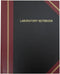 BookFactory Professional Grade Lab Notebook - 168 Pages, 8" x 10" (Ruled Format) Black and Burgundy Cover