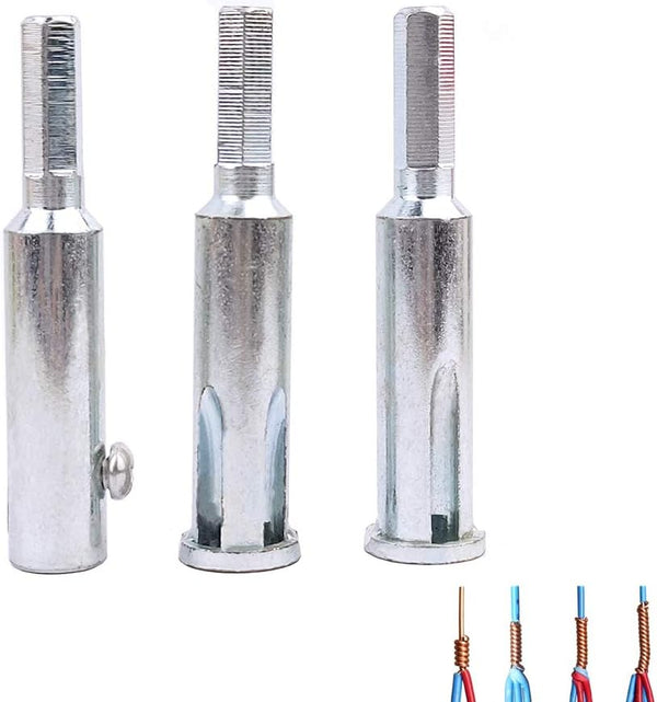 3 Pcs Wire Stripping and Twisting Tool, 3-Way 5-Way Electrical Drill Wire Stripper, Precision Wire Cutter Tool