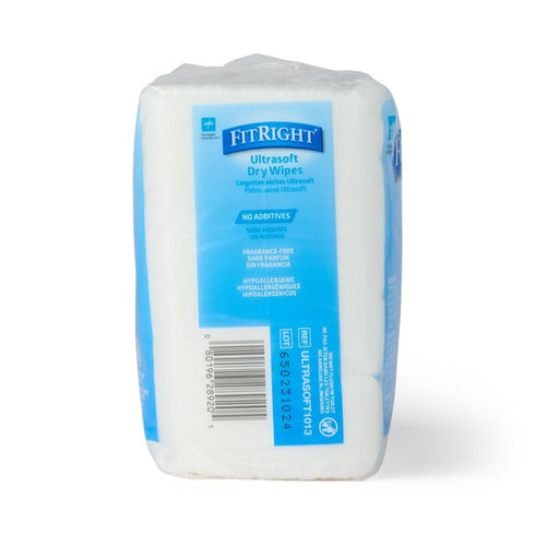 Medline Ultrasoft Dry Baby Wipes, 500 Count, Gentle Cleansing Cloths for Sensitive Skin