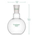 Single Neck 1 Neck Glass Lab Flat Bottom Boiling Flask FBF, 24/40 Standard Taper Outer Joint Glass Boiling Flask, 250 ml