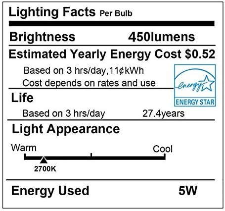 5W A19 50W Bulb E26 2700K LUXON Radar Detector Dusk to Dawn Equivalent Smart Led Lamp Lighting Indoor Outdoor Motion